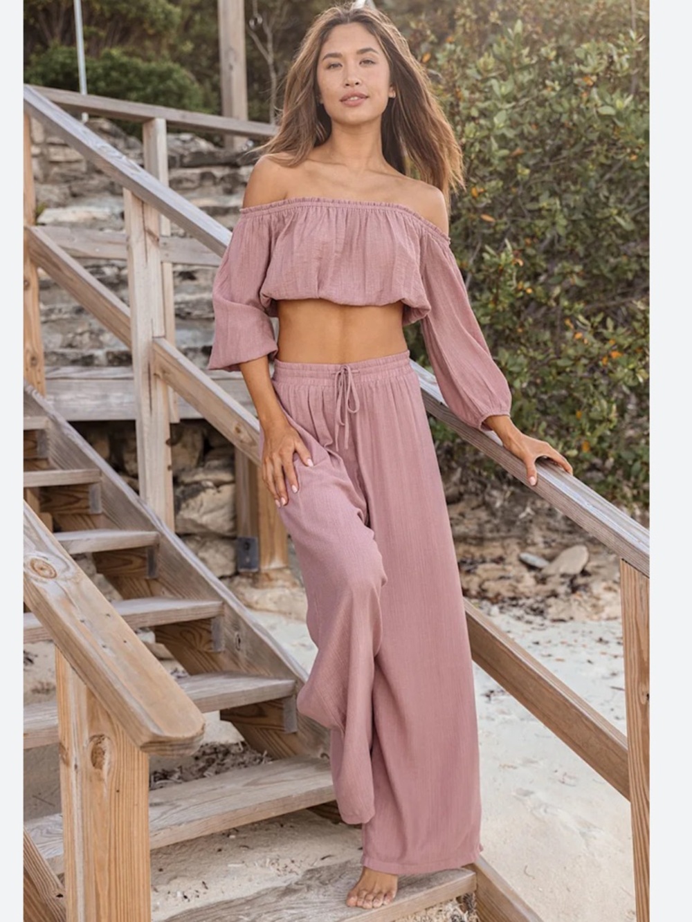 Lulu's Mauve jumpsuit Two-Piece